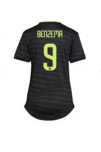 Fotbalové Dres Real Madrid Karim Benzema #9 Dámské Třetí Oblečení 2022-23 Krátký Rukáv